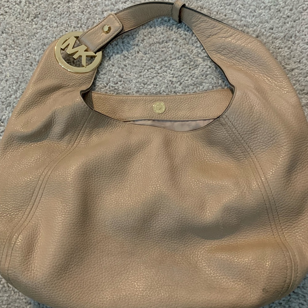 Cream Michael Kors purse gently worn